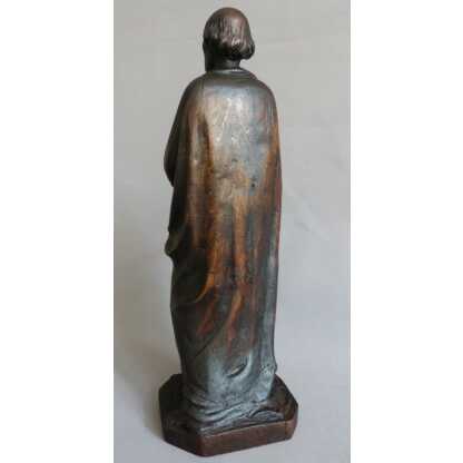 Sculpture, Saint Homme En Tilleul Sculpté, XIX ème