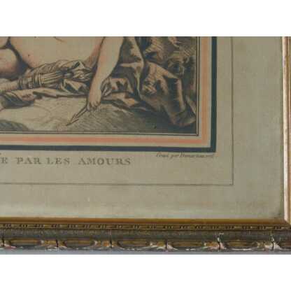 Gravure XVIII ème, Vénus Couronnée Par Les Amours, Par Demarteau