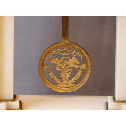 Grande Pendule Portique Louis XVI, Marbre Et Bronze Doré, époque Fin XVIII ème