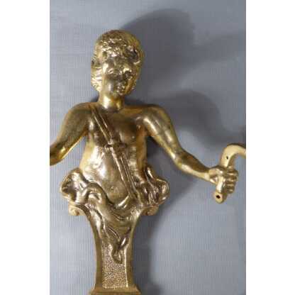 Paire d Appliques d'époque Regence, Aux Bustes De Femme, Bronze Doré, XVIII ème