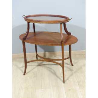 Table De Salon, à Thé Ou d'Appoint, Acajou, Angleterre Fin XIX ème Siècle