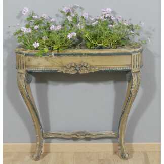 Console Jardinière Transition Louis XVI En Bois Sculpté Laqué, époque XIX ème Siècle