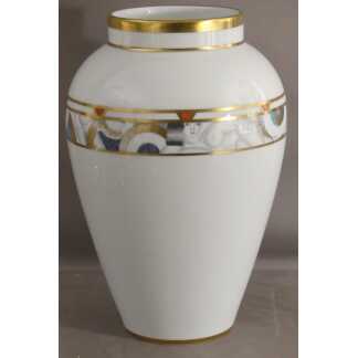 Bernardaud Limoges, Modèle Paris, Grand Vase En Porcelaine, époque 1980