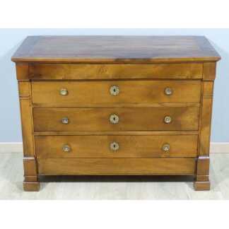 Commode Provinciale d'époque Restauration En Noyer Massif, époque Début XIX ème