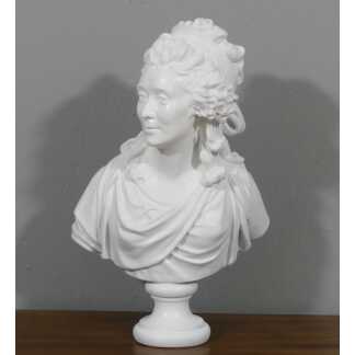Buste De La Comtesse De Sabran d'Après Houdon En Plâtre Peint, époque Début XX ème