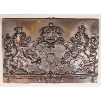 Armoiries Du Royaume de Bavière En Ciment Patiné, Bas Relief, époque Milieu XX ème