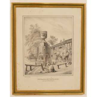 Fontaine Des Fantaisies (porte Tourny à Limoges), Litho Tripon, XIX ème