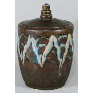 Camille Tharaud, Vase Couvert, Porcelaine émaillée Art Déco, Vers 1925