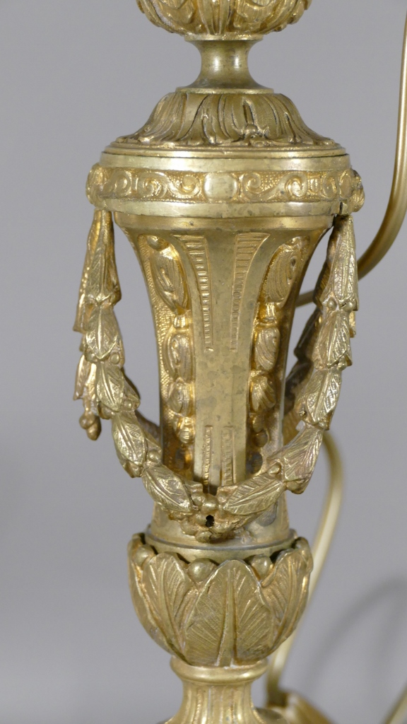 Lampe De Style Louis XVI En Bronze Doré époque XIX ème – Image 6