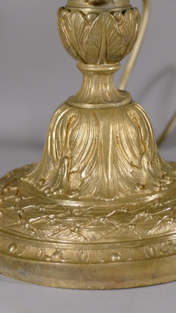 Lampe De Style Louis XVI En Bronze Doré époque XIX ème – Image 7