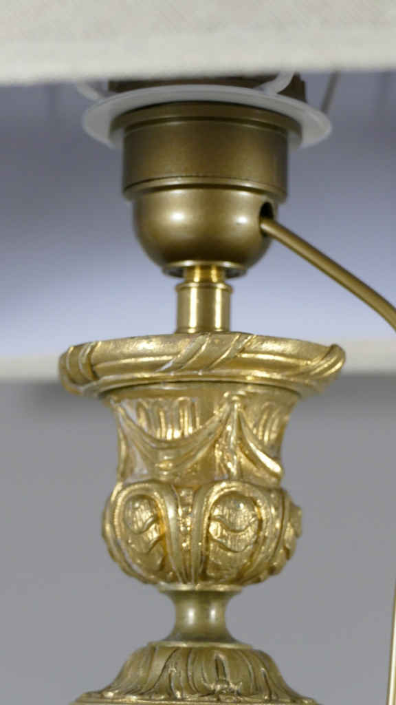 Lampe De Style Louis XVI En Bronze Doré époque XIX ème – Image 8
