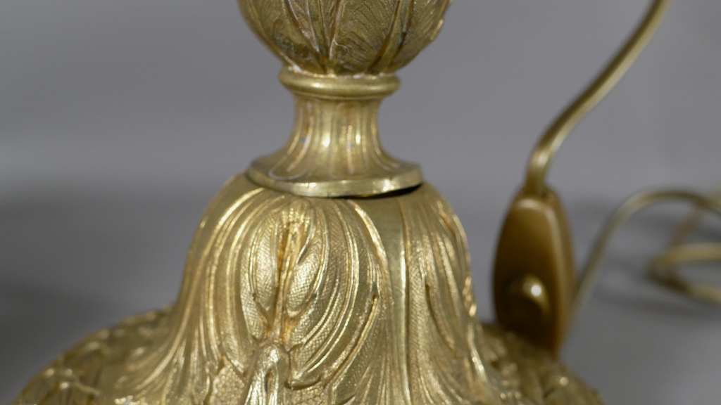 Lampe De Style Louis XVI En Bronze Doré époque XIX ème – Image 15