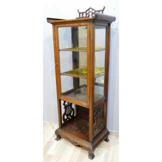 Vitrine Japonisante En Bois Naturel époque Début XX ème