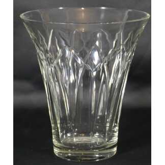 Vase En Cristal Taillé Biseaux Lorrain Croix De Lorraine, époque Début XX ème
