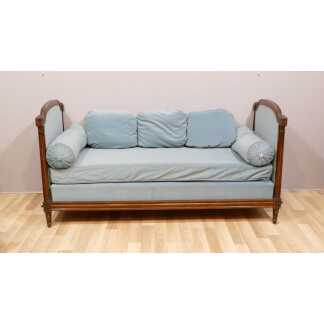 Lit d'Appoint Ou De Repos, Banquette Louis XVI En Bois Sculpté époque XIX ème