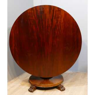 Grande Table Ronde De Salle à Manger En Acajou, Angleterre, Milieu XIXème