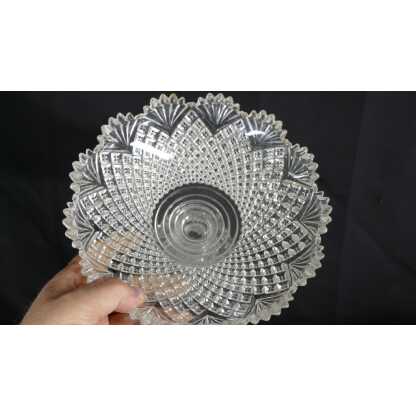 Val Saint Lambert, Ensemble De 3 Coupes Sur Pieds En Cristal Moulé Taillé, époque XIX ème – Image 4