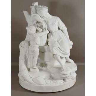 Manufacture Du Duc d'Angoulême, Groupe En Biscuit époque Début XIX ème Guérhard et Dihl