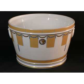 Chastagner Limoges, Cache Pot Néoclassique En Porcelaine, Vers 1980