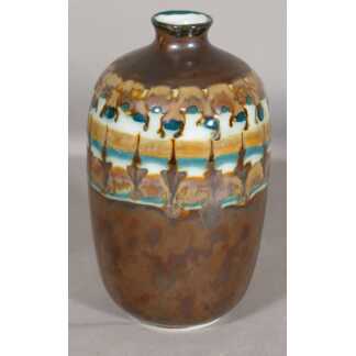 Camille Tharaud Limoges, Vase En Porcelaine émaillée, Oxydes Métalliques Art Déco