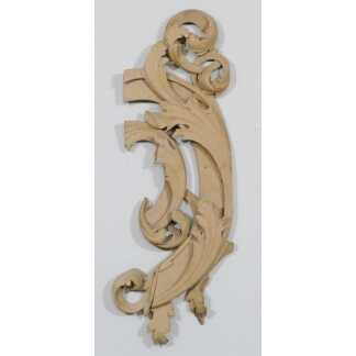 Feuilles d'Acanthe, élément De Boiserie, Bois Sculpté, Chêne, XVIII ème Siècle