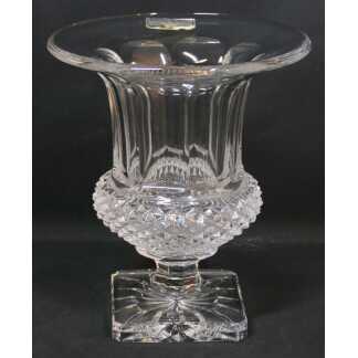 Cristal Saint Louis Vase Versailles Moyen Modèle Pointe De Diamant Vers 1960