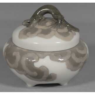Royal Copenhagen, Rare Boîte Coffret Au Lézards, Porcelaine Danoise époque Début XX ème