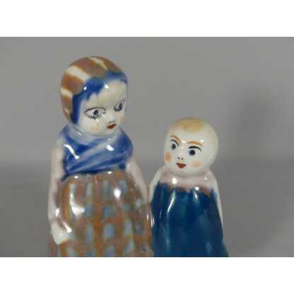 Camille Tharaud Limoges, Rare Statuette Enfants "les Petits Paysans" En Porcelaine Art Déco – Image 2