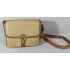 Sac à Main Bandoulière Vintage Céline Années 80 - Cuir Et Toile Beige, Unisexe