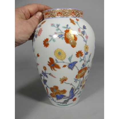 Bernardaud Pondichery, Vase En Porcelaine De Limoges Vers 1980 – Image 5