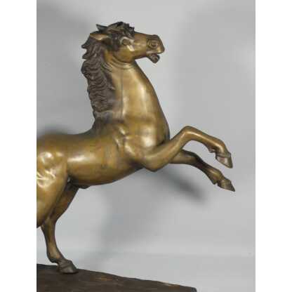 Cheval Cabré En Bronze, Sculpture Des Années 60 – Image 2