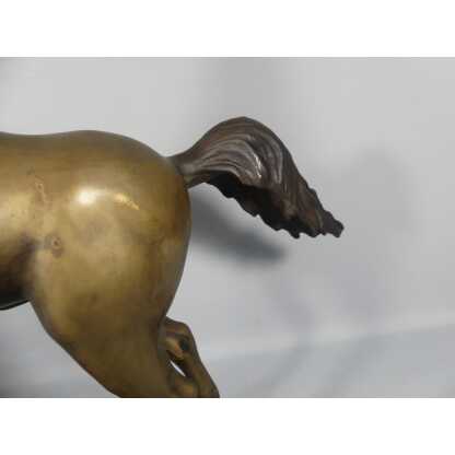 Cheval Cabré En Bronze, Sculpture Des Années 60 – Image 10