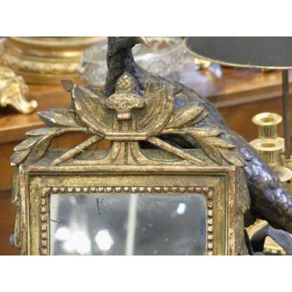 Tout Petit Miroir Louis XVI En Bois Doré, époque XVIII ème Siècle – Image 2