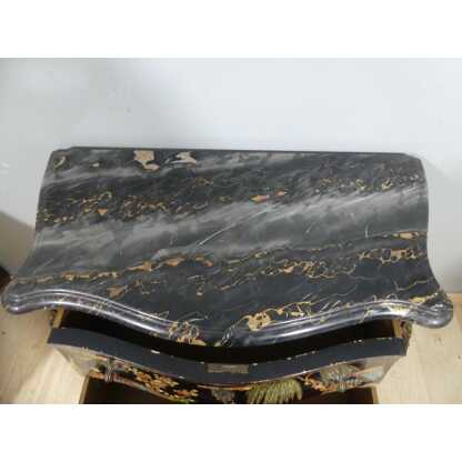 Commode Sauteuse Style Louis XV En Laque De Chine, époque Début XX ème – Image 9