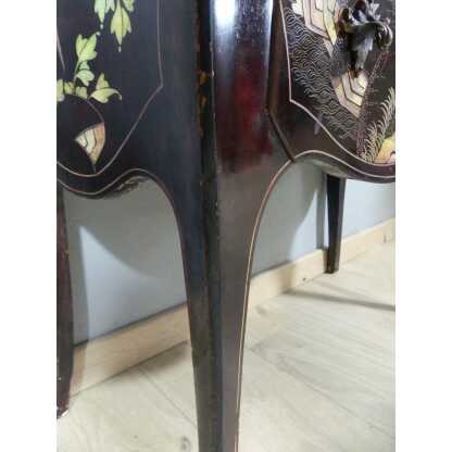 Commode Sauteuse Style Louis XV En Laque De Chine, époque Début XX ème – Image 14