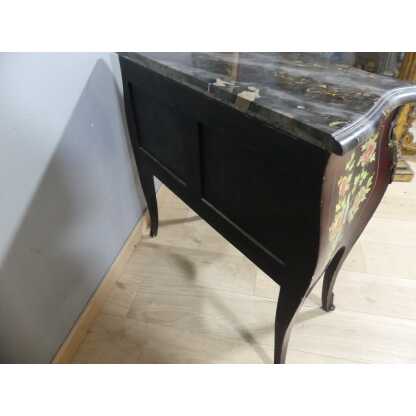 Commode Sauteuse Style Louis XV En Laque De Chine, époque Début XX ème – Image 12