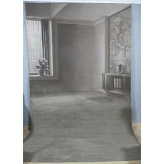 Toile Peinte Sépia, Fond Photographique, Décor De Théâtre, E Lebrun Paris Vers 1930-1935
