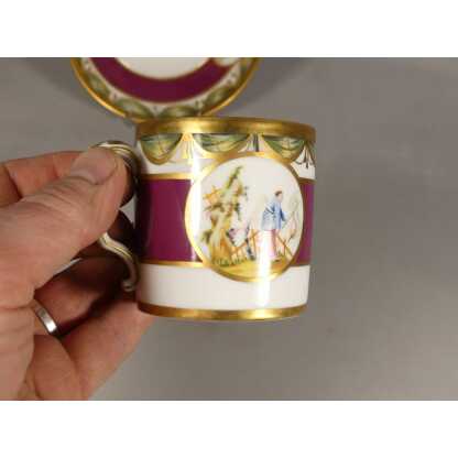 Raynaud Limoges Aux Chinois, Tasse Litron En Porcelaine d'Après Un Modèle XVIII ème De Sèvres – Image 8