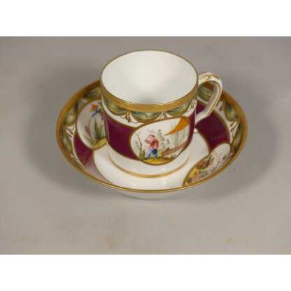 Raynaud Limoges Aux Chinois, Tasse Litron En Porcelaine d'Après Un Modèle XVIII ème De Sèvres – Image 4