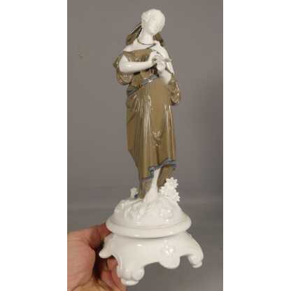 Gibus Et Redon, Limoges XIX ème Siècle, Statuette Femme Drapée Dans Le Goût de la Renaissance – Image 5