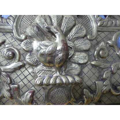 Miroir Louis XIV à Fronton En Résine Doré, époque 1970 – Image 8