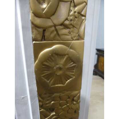 Trumeau Art Déco En Stuc Doré Et Bas Relief Scène à l'Antique Vers 1925 – Image 12