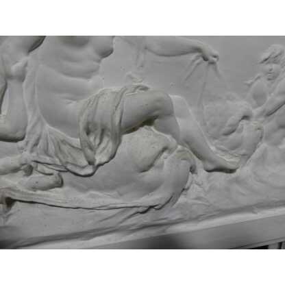 Trumeau Art Déco En Stuc Doré Et Bas Relief Scène à l'Antique Vers 1925 – Image 8