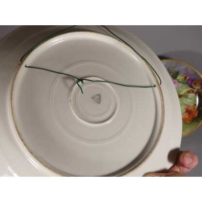 Les Roses, Paire De Plats Décoratifs En Porcelaine De Limoges Par Desgropes – Image 11