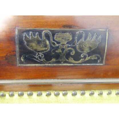 Paire De Fauteuils Aux Cygnes De Style Empire En Acajou, époque Fin XIX ème – Image 11