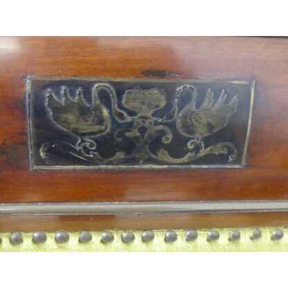 Paire De Fauteuils Aux Cygnes De Style Empire En Acajou, époque Fin XIX ème – Image 10