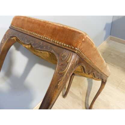 Banquette De Piano, Bout De Lit De Style Louis XV Tapisserie Au Petit Point époque XIX ème – Image 4