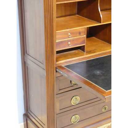 Secrétaire Bureau Louis XVI En Acajou à Pans Coupés époque XVIII ème Siècle – Image 5