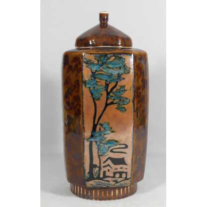 Camille Tharaud Limoges, Vase Couvert Japonais Appelé Pot Werther Porcelaine Art Déco – Image 2