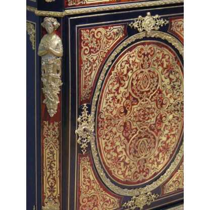 Meuble d'Appui, Buffet Napoléon III En Marqueterie Boulle, époque XIX ème – Image 7
